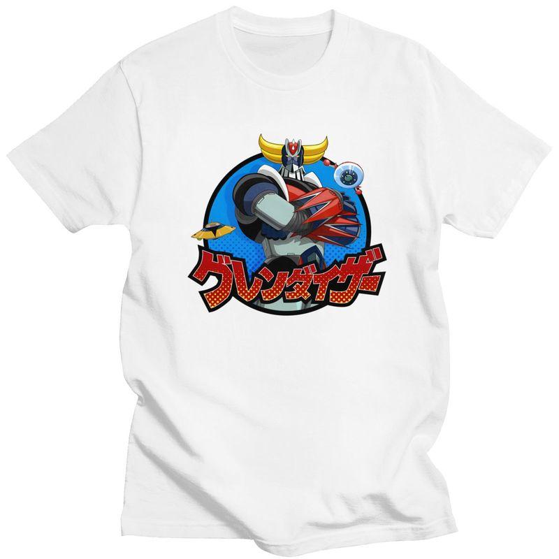 Custom Mens UFO Robot Grendizer T Shirt ShortSleeve Cotton Tshirts Classic Tshirt Leisure Goldorak Tees Slim Fit Clothing