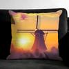 Windmill Fashion Cushion Cover Pillowcase Ultra Soft Skin Friendly Fabric Cloud Like Comfort & Concealed Zipper