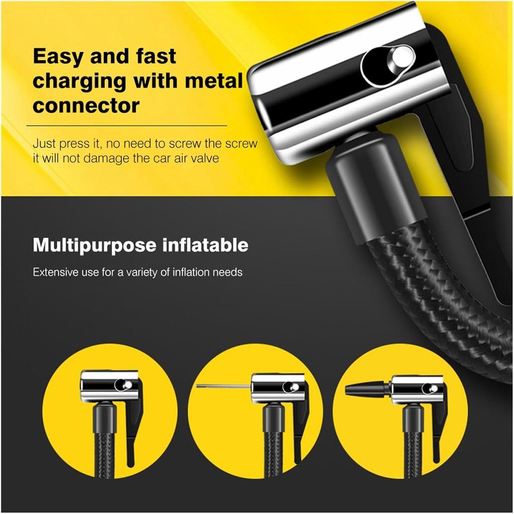 120PSI Car Air Pump Tire Inflator 12V Portable Compressor Digital Car Tyre Inflator Motorcycle Bicycle Boat AUTO Tyre Balls