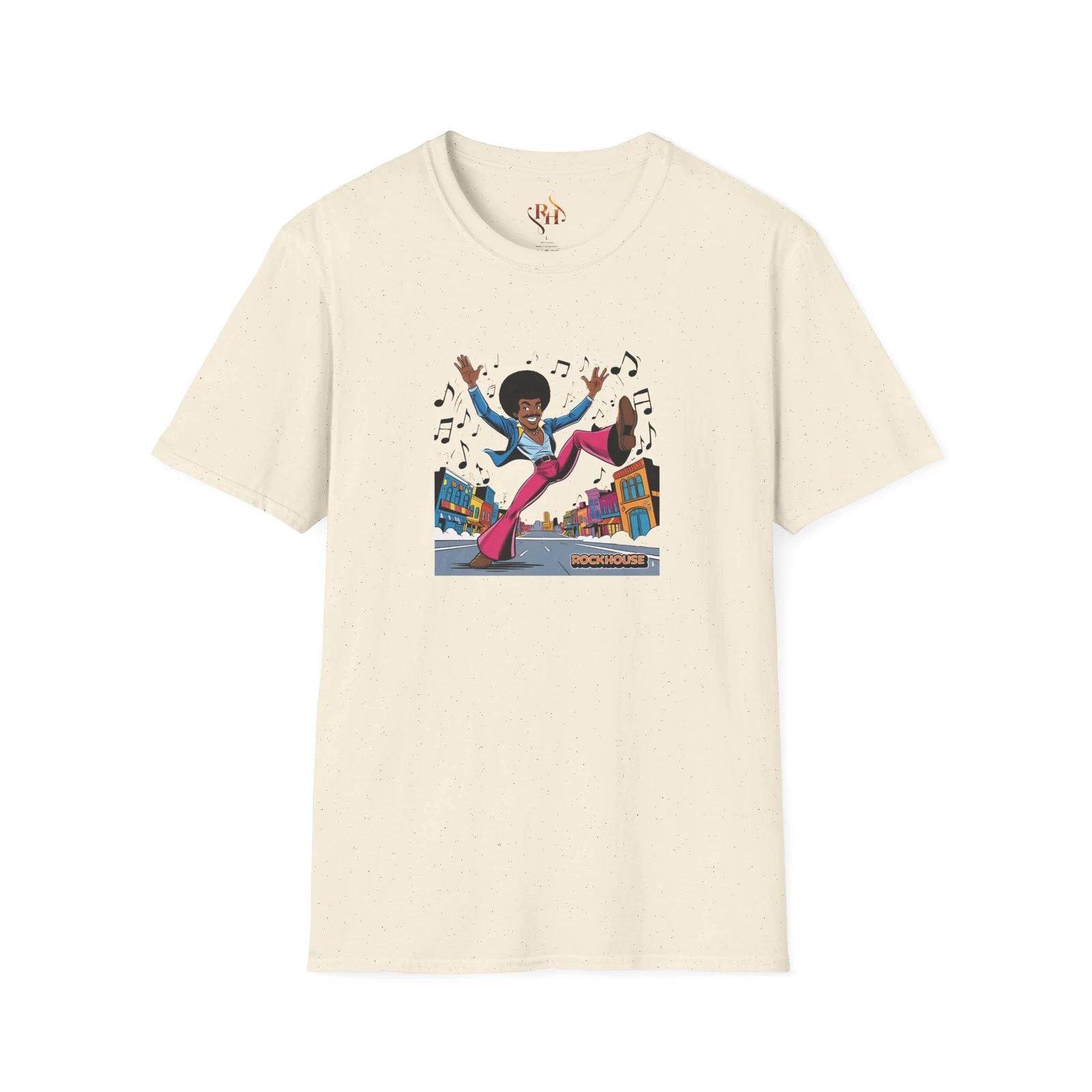 Retro Funky Music T-Shirt, Unisex Tee, Gift for Music Lovers, Vintage Style Soul S