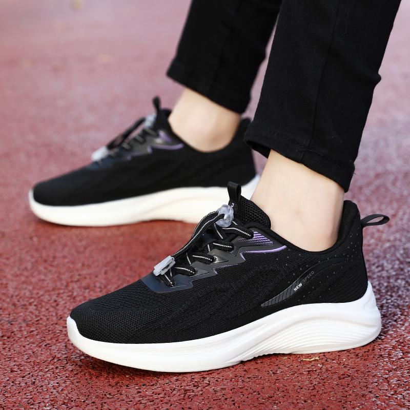 Shoes Woman 2025 Sports Thick Sole Anti Slip Outdoor Running Buckle Platform Wear-resistant Casual Training Shoes