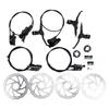 Hydraulic Disc Brake Set Lightweight Disc Piston Oil Brake Kit Aluminum Alloy Heat Dissipation Easy Alignment For