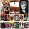 Vintage Musical Metal Tin Signs Bands Wall Posters Rock Decoration for Garage Game Room Home Cafe Living Room Club Bar