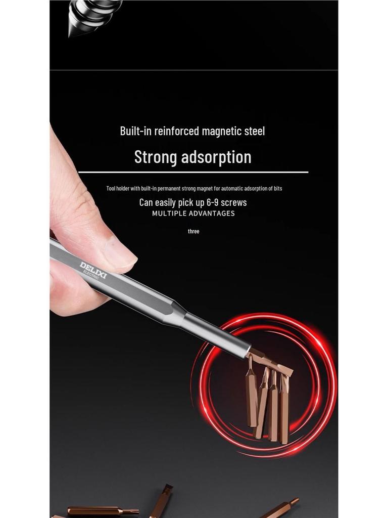 Delixi  Screwdriver Set for PC & Mobile Repair - Multifunctional Small Tools for Computers & Phones