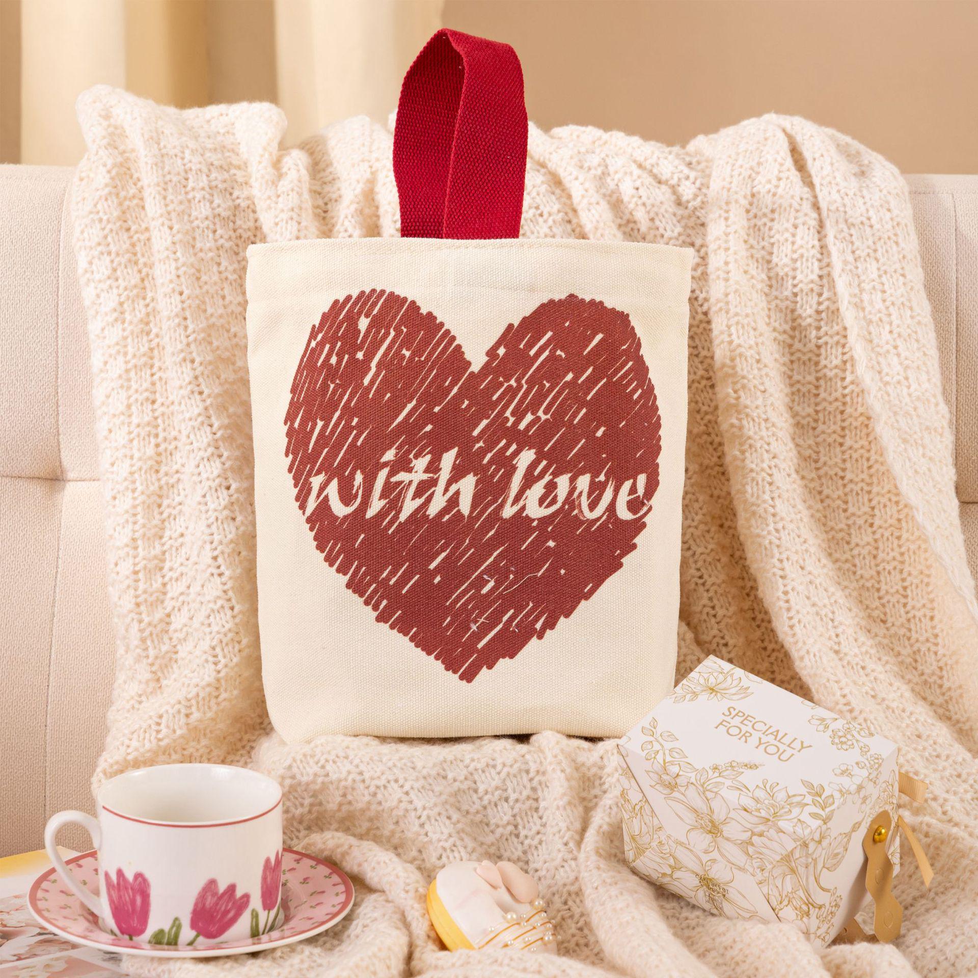 

Проста та мила весільна полотняна сумка з цукерками «Любов» - Ідеально підходить для щоденного використання та пам ятних сувенірів