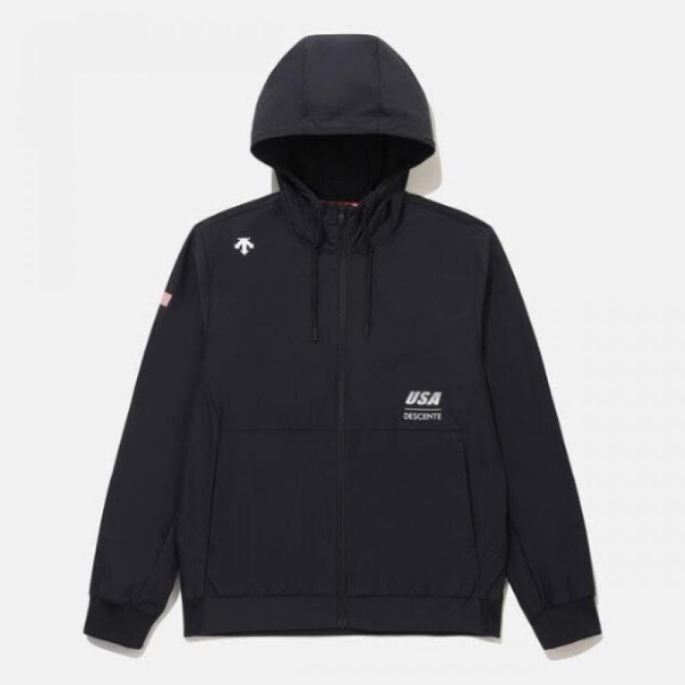 

Ветрозащитная куртка Descente Cqk Sq121iwt12 Blk Usat Double Weave 100