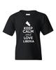 Keep Calm And Love Liberia Country Patriotic Novelty Youth Kids T-Shirt Tee Unisex T-Shirt