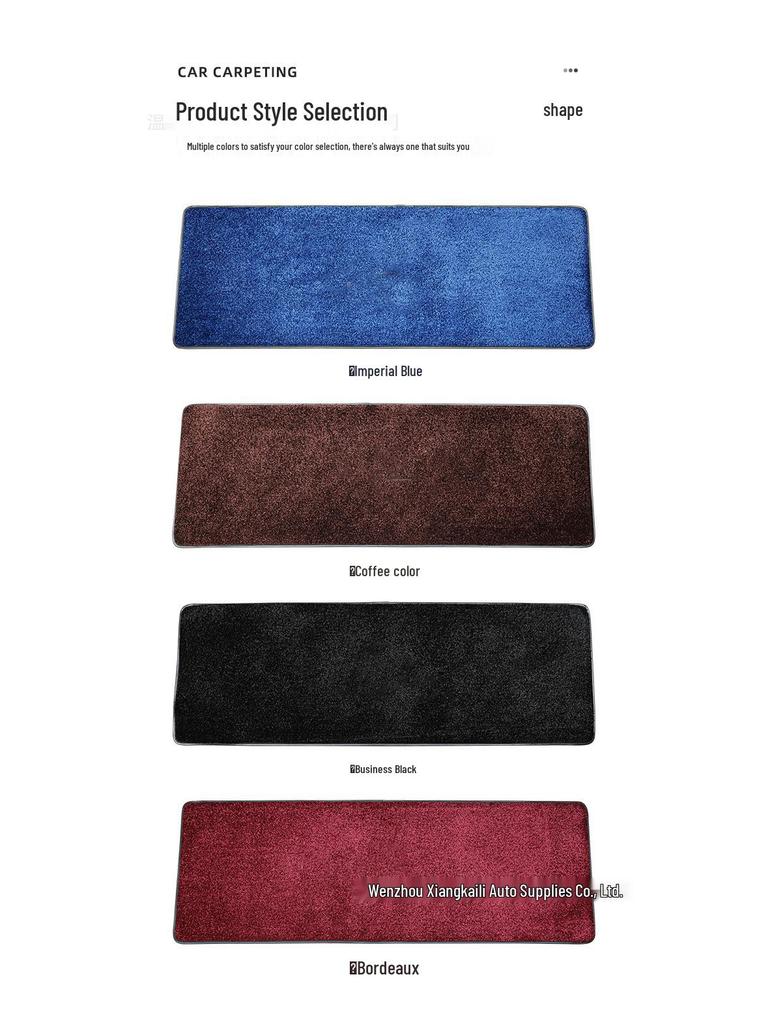 Premium Faux Cashmere Car Floor Mats for Trumpchi M8/E9/E8 - Luxury Business Vehicle Carpets