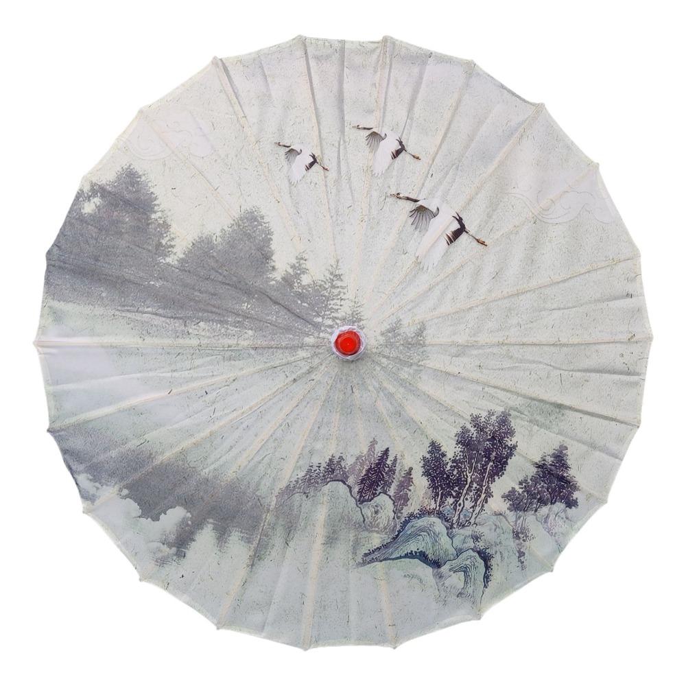 70 Cm Silk Cloth Women Umbrella Chinese Style Chinese Oil Paper Umbrella  Photograph Prop