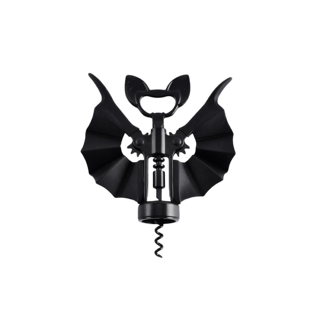 2-in-1 Wine Shape Alloy Silicone for Corkscrew and Foil Cutting Kitchen Bar Accessory