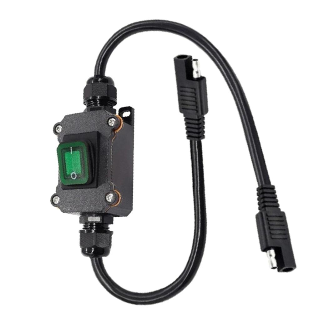 12V Inline Power IP67 Inline Switch For Garden Lighting LED Status Indicator Hook Mount Design Self-tapping Screws Included