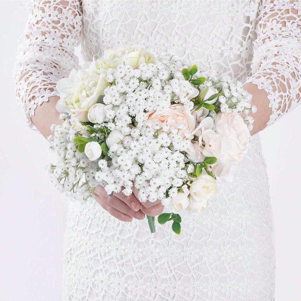 Artificial Flowers Babysbreath Wedding Home Room Table Decor Yard Garden Wreath Bridal Bouquets Vase Photography Gifts DIY Prop