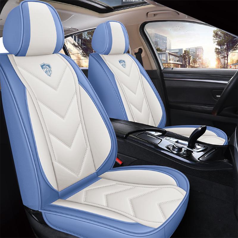 Napa Leather Full Coverage Front Car Seat Covers - All-Season and Universal Fit
