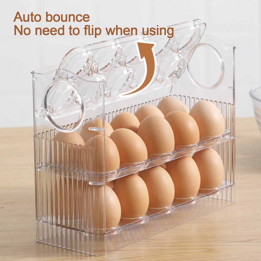 Egg Box Refrigerator Side Door Flip Storage Box Egg Rack Egg Tray