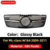 Front Mask Grille Bumper Grill Hood Mesh Modification For Mercedes Benz ML W164 2005-2011 GT Diamond Style Tuning Accessories