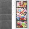 Neue große Wandhängende Aufbewahrungstasche 4-lagig Netz-Display Hängendes Design Hängebeutel Kinderpuppen