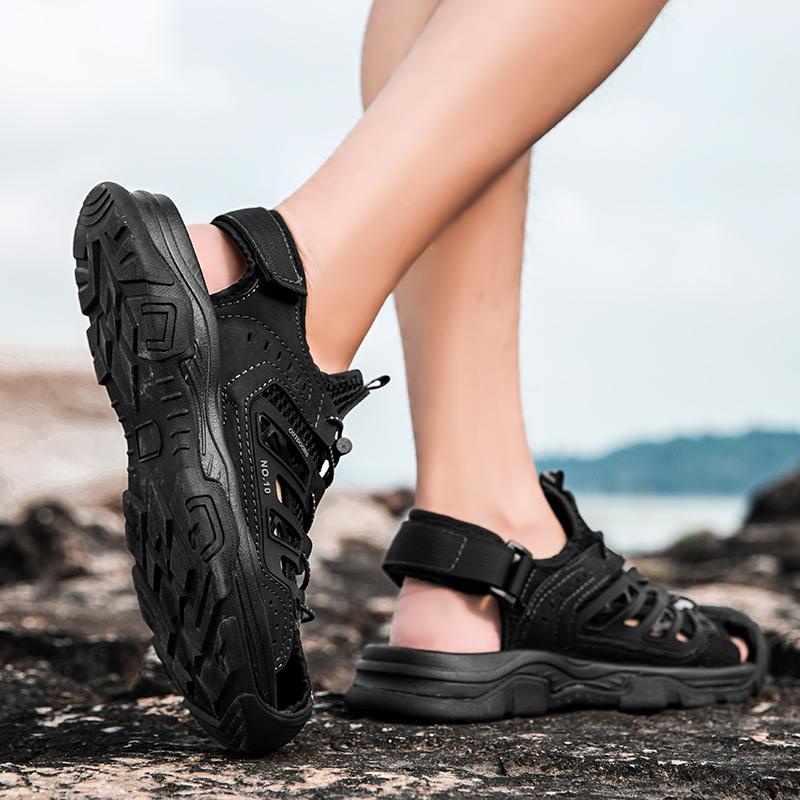 Men's Leather Sandals Beach Sandals