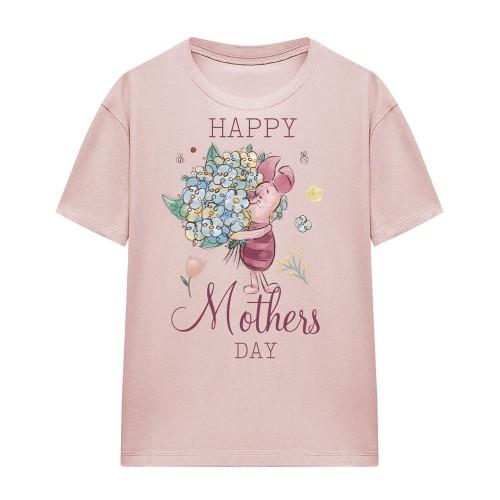 Winnie the Pooh Mens Happy Mothers Day Piglet T-Shirt