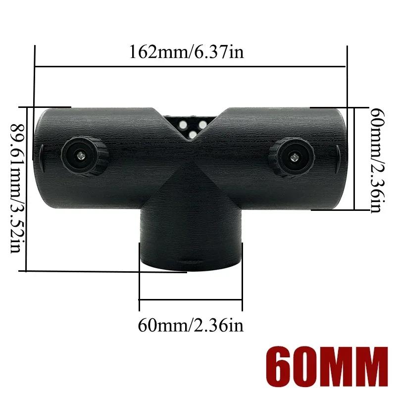 2X 60mm 75mm 90mm Valve Flap Adjustable Car Air Diesel Heater Vent Ducting Branch Splitter Exhaust Pipe Outlet Joiner Connector