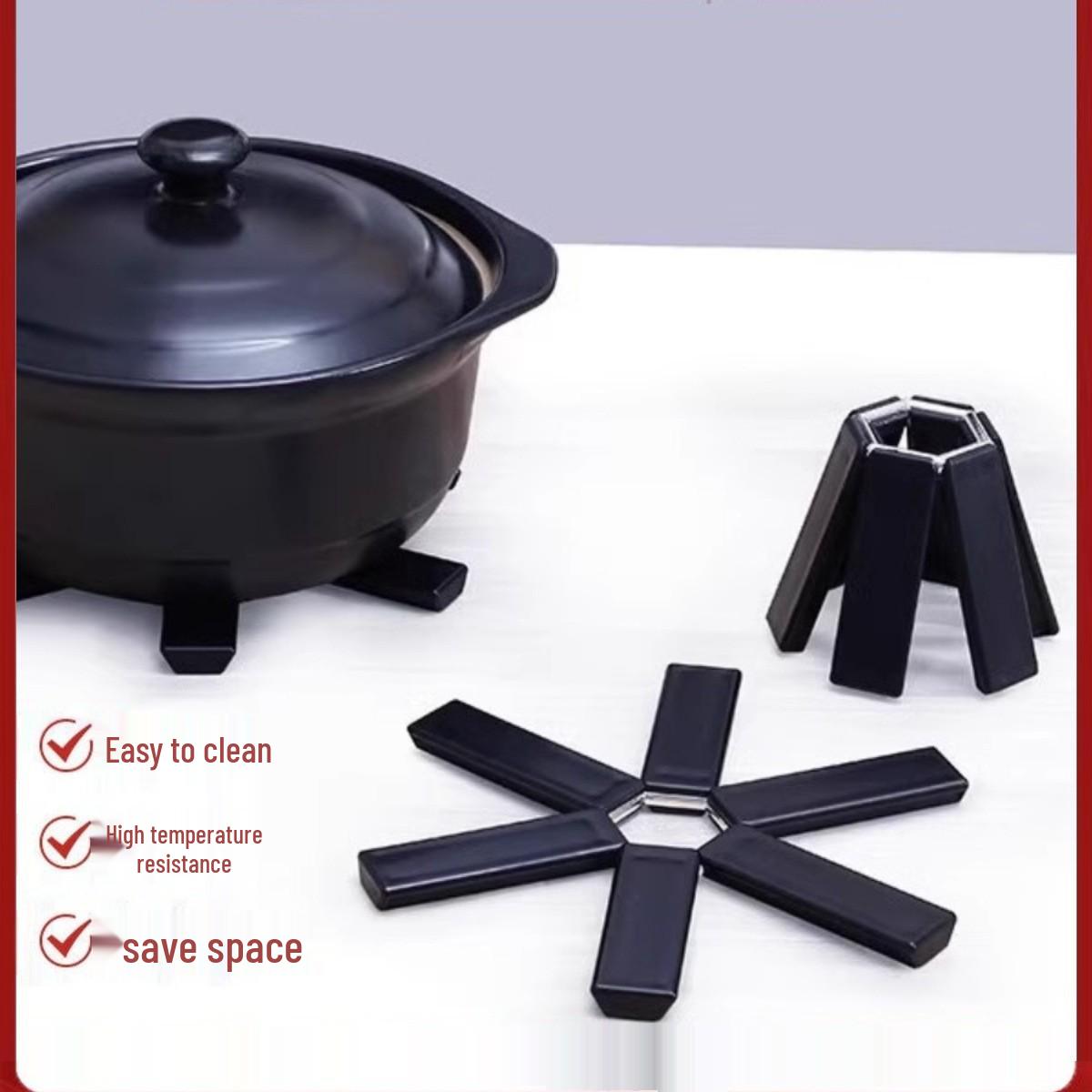 

Insulated Folding Pad: Heat-Resistant Placemat for Table & Casserole Upgraded Version [1 Piece] Thickened Foldable