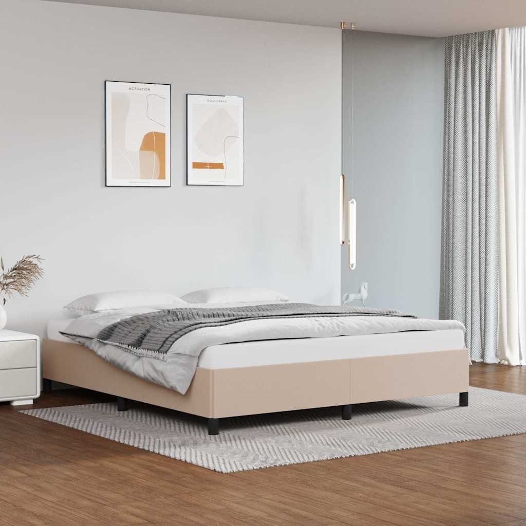 Bed Frame Cappuccino Brown 180x200 cm Faux Leather