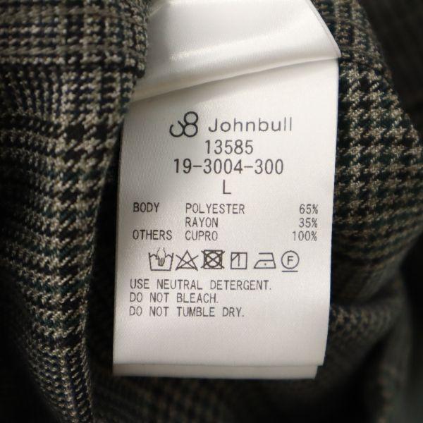 Unused Johnbull Houndstooth Shirt Jacket L Gray Men's Used