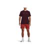 Under Armour Johnson Series Letter Print Training Short Sleeve T-Shirt Men Tops Brown 1379749-600