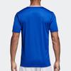 Adidas Entrada 18 Striped Color Block Short Sleeve T-Shirt Men Tops Blue CF1037
