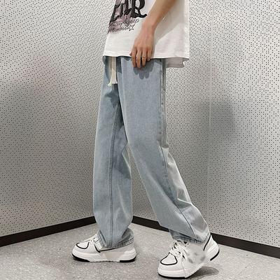 Jeans Men's Spring and Autumn Loose Straight Wide-leg Pants Casual Long Pants Denim Pants Plus Size