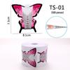 100-Piece French Light Therapy Nail Extension Forms: Butterfly & Horseshoe Designs