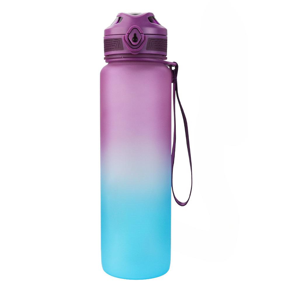 New Gradient Space Cup Outdoor Sports Kettle Bouncing TRITAN Frosted Plastic Cups with High Value.