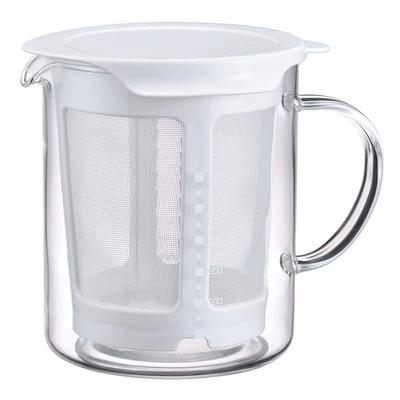 HARIO Dashi Pot, 600ml Capacity, for Homemade Dashi, White, Made In Japan, Gift, Present, DP-600-W