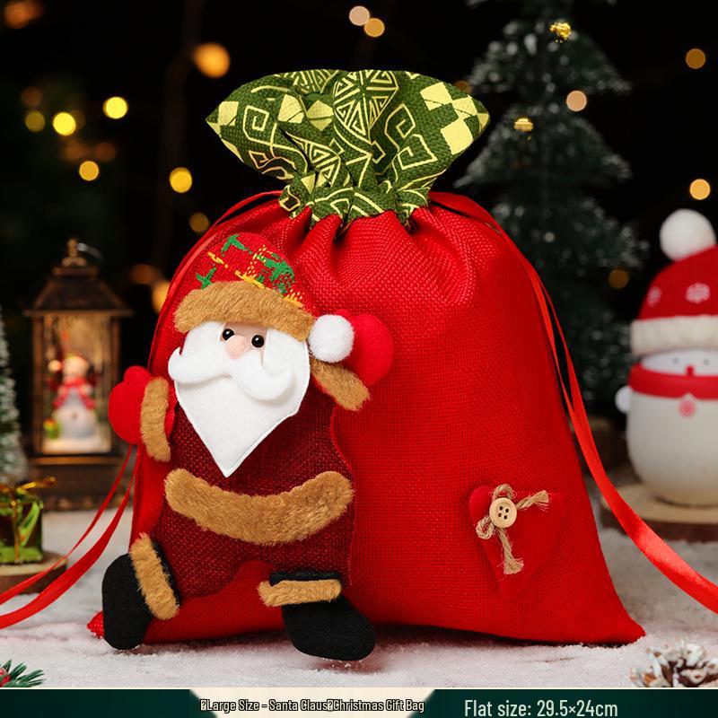 Christmas Eve Apple Gift Set: Peace Apple Candy Bag for Kids