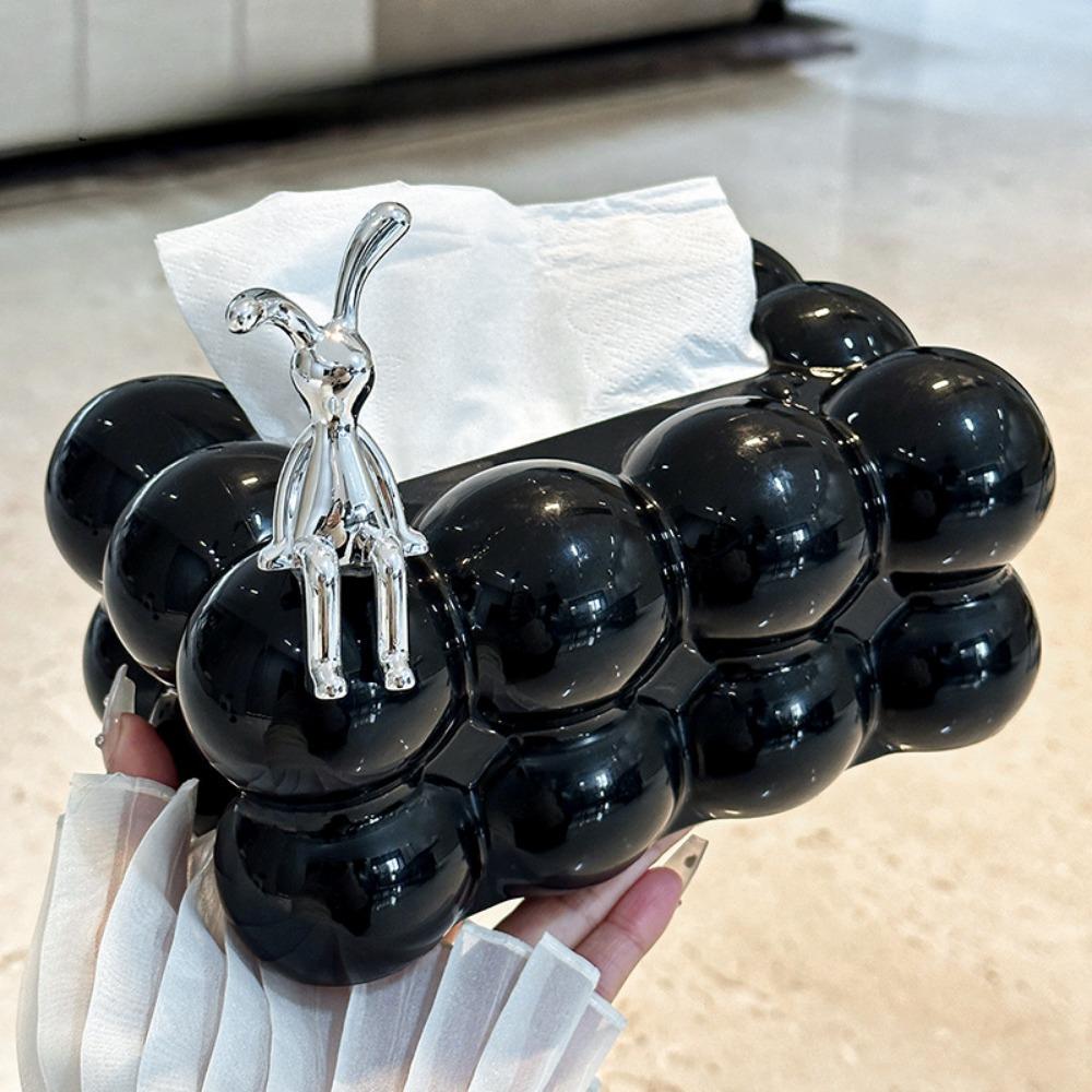 Cream Style Tissue Box Living Room Coffee Table High Sense Smoking Paper Box Light Luxury High-end Decoration Napkin Paper Box