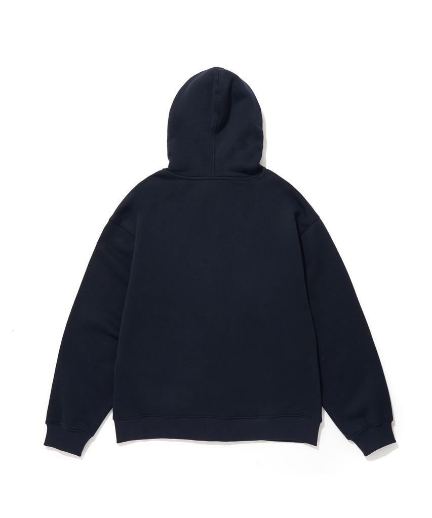Kulte Script Chain Emb Hood Zip-UpD.Navy