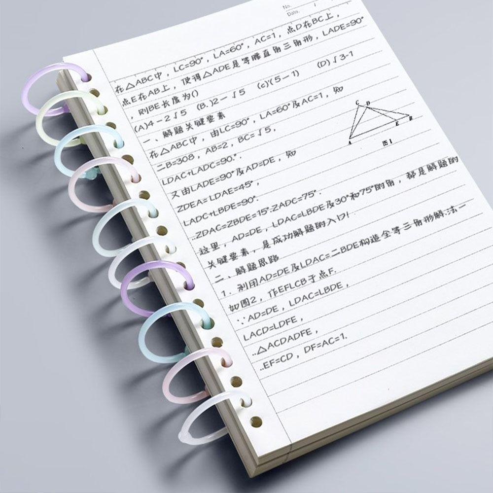 Hoops Binding Supplies Notebook Diary Circle Ring Paper Binder Ring DIY Binder Ring Loose Leaf Ring