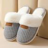 Winter Thermal Slippers Non-slip Men's Indoor Plush Cotton Slippers Home Slippers Women's Winter Wool Slippers