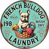 French Bulldog Metal Wall Art Vintage Sculpture Christmas Halloween Gift Home Decor