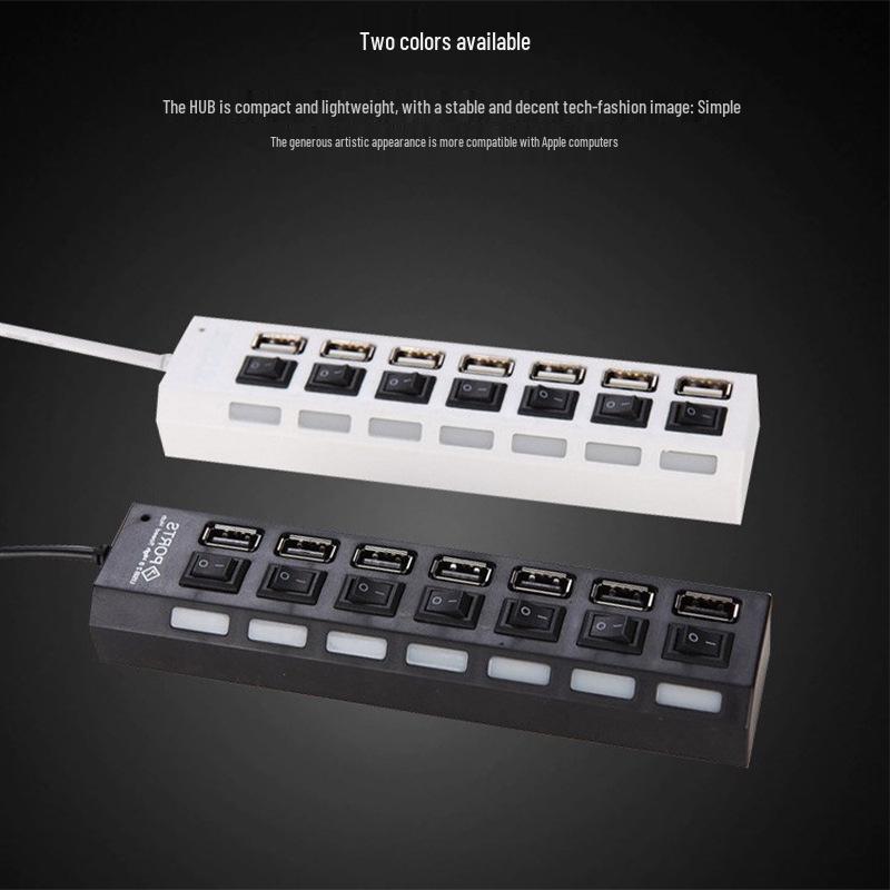 High-Speed 7-Port USB 2.0 Hub Switch & Extender
