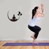 Fashion Yoga Lotus Pattern Wall Sticker Detachable Removable Carved Waterproof Decals For Smooth Interior Walls Window Mirror