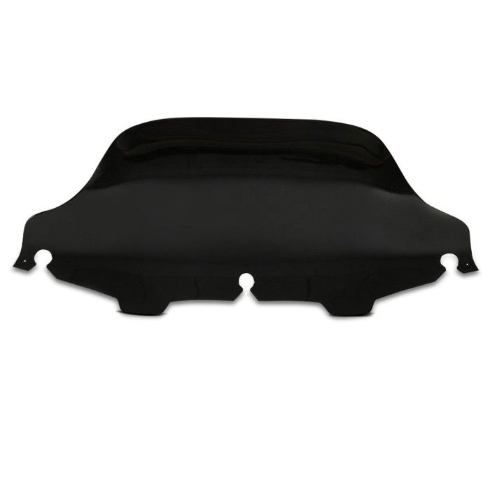 Set: Paré-Brise Wave 8" compatible avec Harley Davidson Electra-Street Glide 96-13 noir + Pare-brise Wave 6"