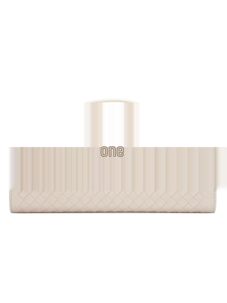 Handmade Woven Leather Baguette: Soft, Solid Color Crossbody Handbag for Women