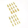 Mustard Yellow Green Wear Nail Butterfly Nail Art Full Diamond Nail Patch Whitening False Nail Nail Art