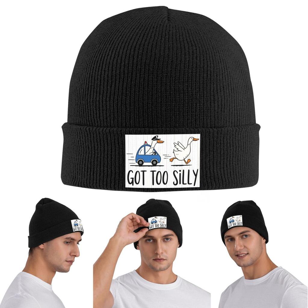 Got Too Silly Goose Funny Warm Knitted Cap Winter Knit Bonnet Hat Skullies Beanies Hip Hop Caps for Unisex