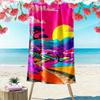 Colorful Sunset Landscape Design - Beach Towel Quick-drying for Travel Outdoor Sports Jogging Beach and Swimming
