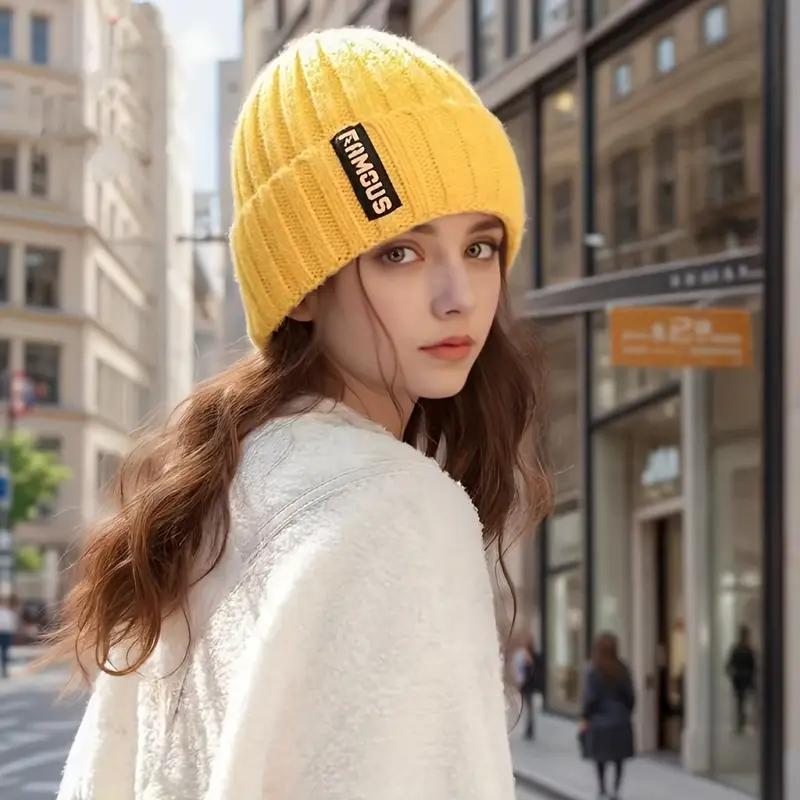 Winter Brief Woolen Hüte Weibliche Koreanische Mode Warme Gestrickte Kappe Gehörschutz Hüte