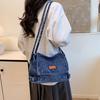 Casual large-capacity denim women's bag new versatile chain shoulder messenger bag tote bag