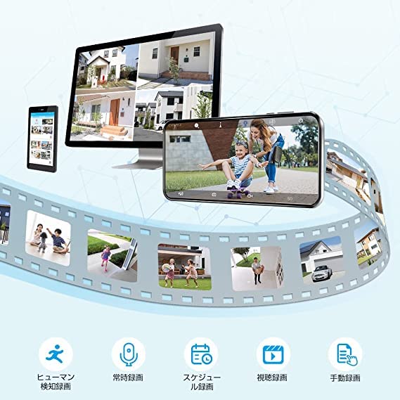 Ctronics Outdoor Security Camera with Automatic Tracking and SD 5MP 5G Human Continuous Remote Voice Family Smartphone Extensive Recording Motion Push