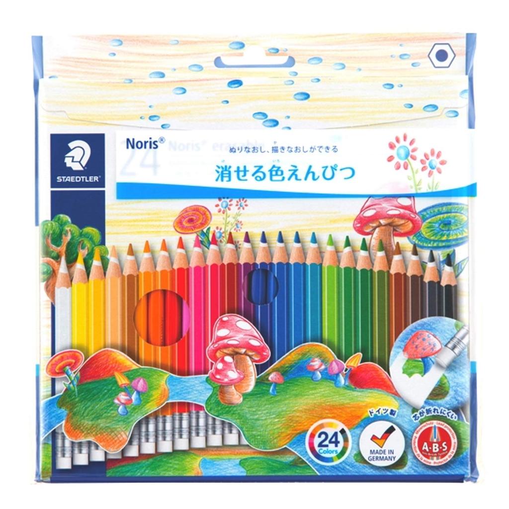 Staedtler Colored Pencils 24 Colors Erasable Colored Pencils Norris Scrub 144 50NC24