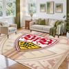 VfB Stuttgart Design Kristall-Samt Teppich Weiche Dekorative Matte für Schlafzimmer Eingang